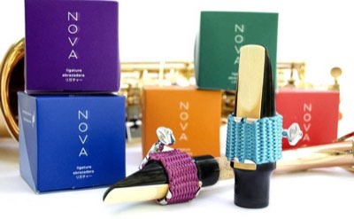 Bambu Nova上低音薩克斯風/ 低音豎笛 手工編織金屬束圈