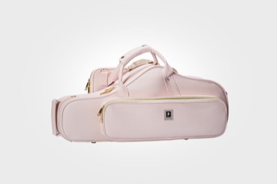 BROPRO 荔枝紋仿PU 中音薩克斯風樂器箱 Alto sax PU case-櫻花粉