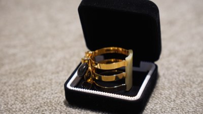 Echo Master Brilhart Style Ligature 三環金屬式束圈 Epoxy 鍍金