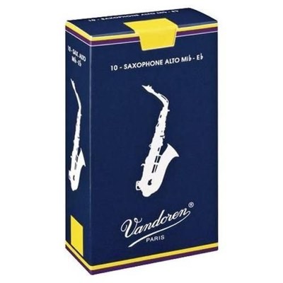Vandoren Traditional Alto Reeds 薩克斯風 中音 傳統藍盒 竹片 10片裝