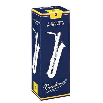 Vandoren Traditional Baritone Reeds 薩克斯風 上低音 藍盒 5 片裝