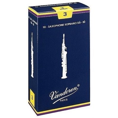 Vandoren Traditional Soprano Reeds 薩克斯風 高音 傳統藍盒 竹片 10片裝