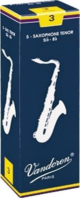 Vandoren Traditional Tenor Reeds 薩克斯風 次中音 傳統藍盒 竹片 5片裝