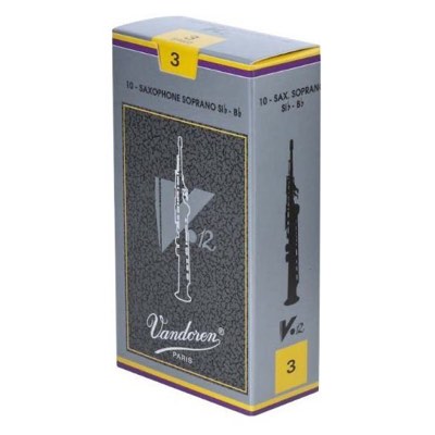 Vandoren V12 Saxophone Soprano Reeds 薩克斯風 古典 銀盒 高音竹片 10片裝